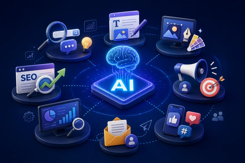 E-E-A-T related image for blog topic AI Tools Every Digital Marketer Should Understand in 2026
